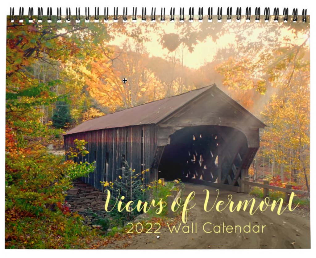 "Views of Vermont" 2022 wall calendar