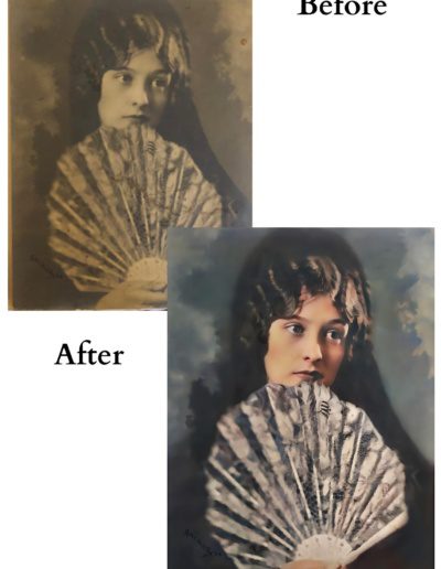 Photo Restoration and Colorization - Dark, blurry, spots and stains