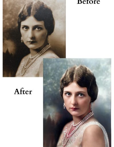 Photo Restoration and Colorization - Dark, blurry