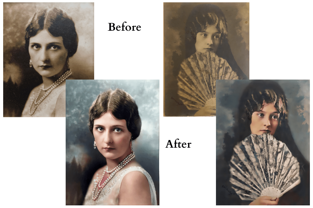 photo restoration montage EMH