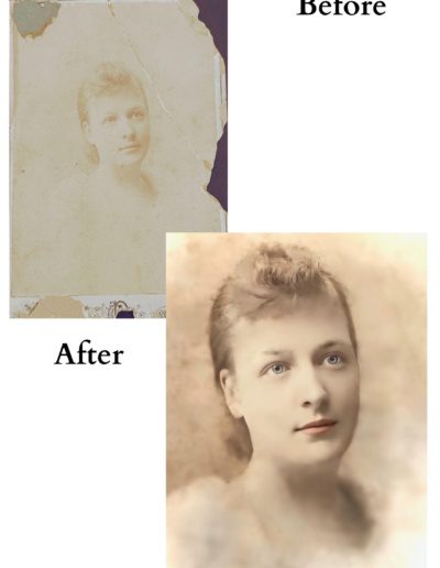 Photo Restoration - Rips & tears, faded, blurry