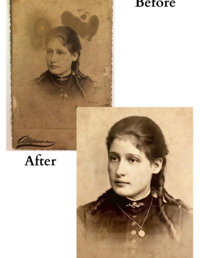 Photo Restoration - Water damage, tears, ink marks