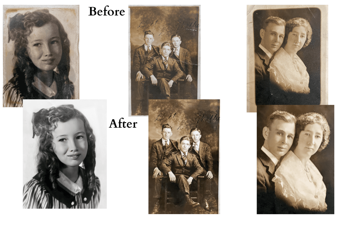 photo restoration montage PV1